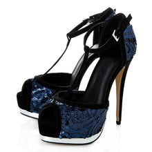 Load image into Gallery viewer, NAVY SEQUIN