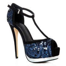 Load image into Gallery viewer, NAVY SEQUIN