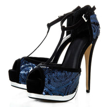 Load image into Gallery viewer, NAVY SEQUIN