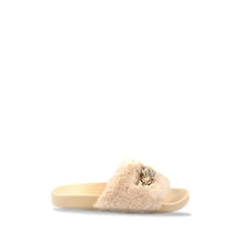Load image into Gallery viewer, TIANNA Diamante Link Chain On Fur Mule