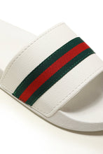 Load image into Gallery viewer, Gianna three striped slip on sliders
