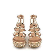 Load image into Gallery viewer, NELMA Anklestrap With Studs Wedge