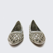 Load image into Gallery viewer, Stella Flat Diamante Cut Out Detail Shoe