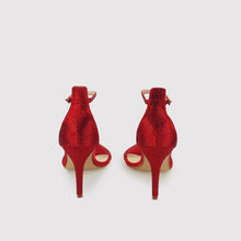 Load image into Gallery viewer, GIANI Stiletto Anklestrap Diamante Sandal