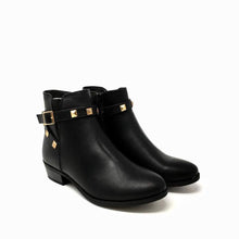 Load image into Gallery viewer, Leti Rock Stud Block Heel Ankle Boot