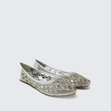Load image into Gallery viewer, Stella Flat Diamante Cut Out Detail Shoe