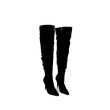 Load image into Gallery viewer, BLACK SUEDETTE