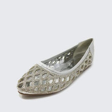 Load image into Gallery viewer, Stella Flat Diamante Cut Out Detail Shoe