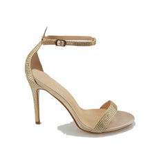 Load image into Gallery viewer, GIANI Stiletto Anklestrap Diamante Sandal