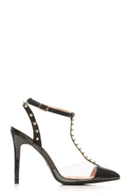 Load image into Gallery viewer, Alesha t-bar anklestrap studded heel