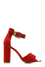 Load image into Gallery viewer, Jessy medium block heel open toe ankle strap sandal