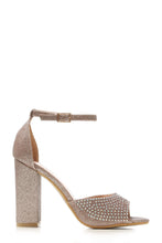 Load image into Gallery viewer, Grace block heel ankle strap sandal