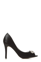 Load image into Gallery viewer, Shea shea diamante broach peep toe sandal