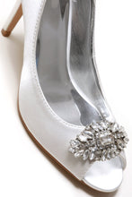 Load image into Gallery viewer, Shea shea diamante broach peep toe sandal
