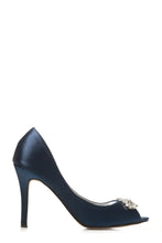 Load image into Gallery viewer, Shea shea diamante broach peep toe sandal
