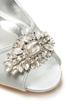 Load image into Gallery viewer, Shea shea diamante broach peep toe sandal
