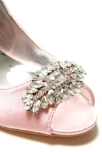 Load image into Gallery viewer, Shea shea diamante broach peep toe sandal