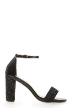 Load image into Gallery viewer, Elin high block heel glitter sandal