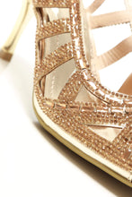 Load image into Gallery viewer, Natalia slingback diamante peep-toe sandal