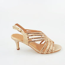 Load image into Gallery viewer, Enna Strappy Open Toe Jewel Sandal