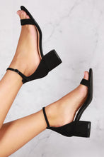 Load image into Gallery viewer, Karley barely there ankle strap block heel sandal