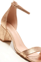 Load image into Gallery viewer, Karley barely there ankle strap block heel sandal