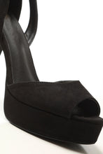 Load image into Gallery viewer, Hayley ankle strap peep toe platform sandals