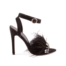 Load image into Gallery viewer, Nanda Anklestrap Feathered Diamante Sandal