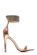 Load image into Gallery viewer, Carmel diamante band ankle strap sandal