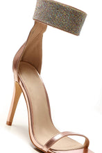 Load image into Gallery viewer, Carmel diamante band ankle strap sandal