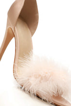 Load image into Gallery viewer, Danika faux fur trim anklestrap sandal