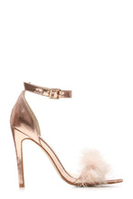 Load image into Gallery viewer, Danika faux fur trim anklestrap sandal