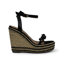 Load image into Gallery viewer, KARLEE FLOWER DETAILED ANKLESTRAP WEDGE