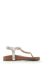 Load image into Gallery viewer, Flynn t bar diamante flower detailed sandal