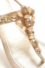Load image into Gallery viewer, Thea flat diamante toe post sandal