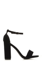 Load image into Gallery viewer, May barely there block heel ankle strap sandal