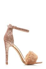 Load image into Gallery viewer, Sabrina anklestrap fur detail sandal